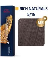 Wella plaukų dažai Wella Koleston Perfect Me+ 5/18 Rich Naturals 60ml