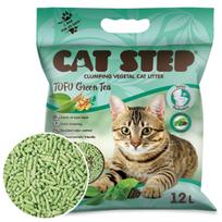 CAT STEP Tofu green tea sušokantis kraikas katėms, žaliosios arbatos kvapo, 5,4kg  12l