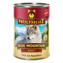 WOLFSBLUT Blue Mountain Adult konservai suaugusiems šunims su žvėriena ir daržovėmis, 395 g
