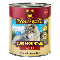 WOLFSBLUT Blue Mountain Adult konservai suaugusiems šunims su žvėriena ir daržovėmis, 800 g