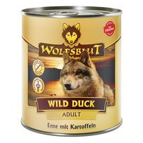 WOLFSBLUT Wild Duck Adult konservai suaugusiems šunims su antiena ir daržovėmis, 800 g