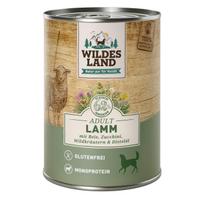 WILDES LAND lamb&rice konservuotas begrūdis pašaras suaugusiems šunims su ėriena ir ryžiais, 400 g