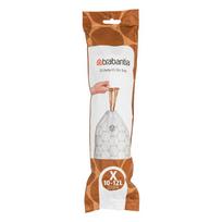Šiukšlių maišai BRABANTIA PerfectFit X, baltos sp., 10-12 L, 20 vnt, 20 mikr