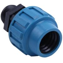 Plastikinė jungtis PE vamzdžiui 50mmx2"M