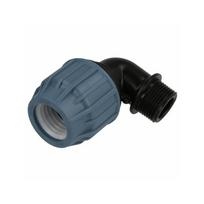 Plastikinė jungtis-alkūnė PE vamzdžiui 32mmx1"M