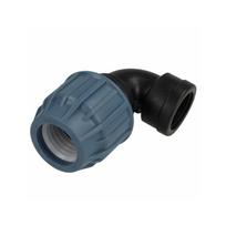 Plastikinė jungtis-alkūnė PE vamzdžiui 25mmx1"F