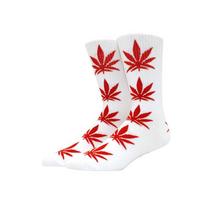 Kojinės vyrams "Weed" (balta/raudona)