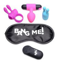 Vibratoriaus su antgaliais rinkinys valdomas pulteliu "Birthday Sex Kit"