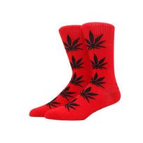 Kojinės vyrams "Weed" (raudona/juoda)
