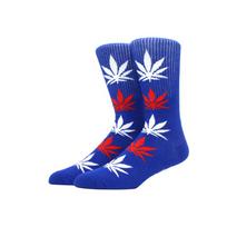 Kojinės vyrams "Weed" (mėlyna/balta/raudona)
