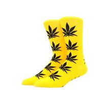 Kojinės vyrams "Weed" (geltona/juoda)