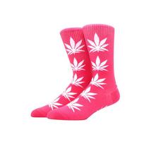 Kojinės vyrams "Weed" (rožinė/balta)
