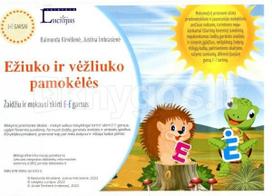 Ežiuko ir vėžliuko pamokėlės. Žaidžiu ir mokausi skirti e-ė garsus - Raimonda Kirvėlienė, Justina Imbrasienė