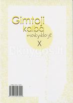 Gimtoji kalba mokykloje, X dalis
