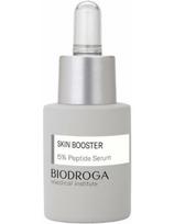 Biodroga peptidų serumas veido odos atnaujinimui ir ovalo stiprinimui Biodroga Skin Booster 5% Peptide Serum 15ml