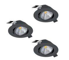 Eglo 900747 - RINKINYS 3x LED Reguliuojami įleidžiami šviestuvai SALICETO LED/6W/230V
