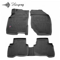 Guminiai 3D kilimėliai NISSAN X-Trail T30 2001-2007 (Juodos spalvos)