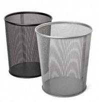 *Šiukšliadėžė Forpus, 13l, metalinė, perforuota sidabro spalvos