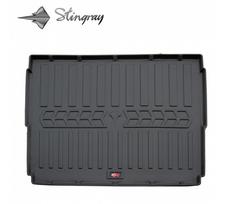 Guminis bagažinės kilimėlis PEUGEOT 3008 2008-2016  (lower trunk) black /6016081