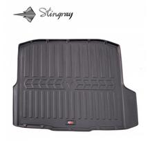 Guminis bagažinės kilimėlis SKODA Octavia III A7 2013-2020  (Universal with niches) black /6020151