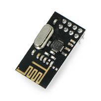 Oem Radijo modulis nRF24L01+ 2.4GHz - THT siųstuvas/imtuvas - juodas