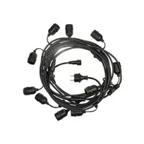 Lauko girlianda E27 lemputėms IP44 10 x E27, 10m