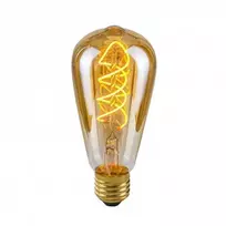 Dekoratyvinė lemputė E27 4W ST64 Spiral Amber