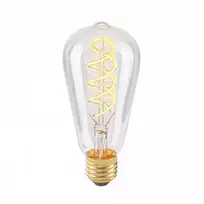 Dekoratyvinė lemputė E27 4W ST64 Spiral Clear