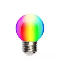 1W E27 RGB LED lemputė, keičianti spalvas