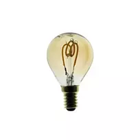 3W E14 LED lemputė CURVED SFERA GOLD