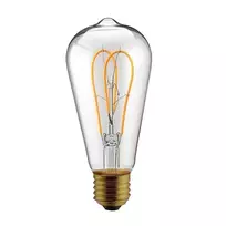 5W E27 LED lemputė Vintage Curved Clear ST64