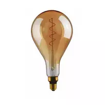 5W E27 LED lemputė Vintage Curved A165 Gold