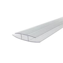 Sujungimo profilis (H) 16 mm, plastikinis, skaidrus - 6 m