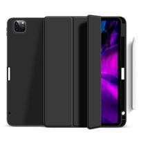 eSTUFF iPad Pro 12.9 2022/2021 MIAMI  Pencil Case. Black PU leather
