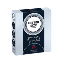 Prezervatyvai "Mister Size Pure Feel 60 mm" - 3 vnt.