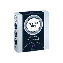 Prezervatyvai "Mister Size Pure Feel 69 mm" - 3 vnt.