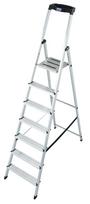 Kopėčios KRAUSE Safety, 7 pakopų, su kibiro ir įrankių laikikliu, darbinis aukštis - 350cm