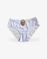 Kelnaitės su nėriniais Dara - 2XL/3XL , Balta