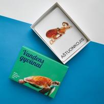 Lavinamųjų kortelių rinkinys „Vandens gyvūnai“
