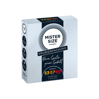Prezervatyvų Test rinkinys "Mister Size Pure Feel: 53 mm, 57 mm, 60 mm" - 3 vnt.