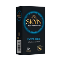 Papildomai lubrikuoti prezervatyvai "SKYN Extra Lube" - 10 vnt.