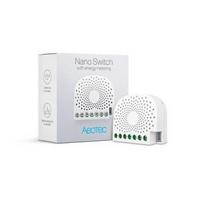 Aeotec Nano Switch Z-wave vieno kanalo relė su el.sąnaudų stebėjimu ZW116-C