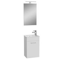 Vonios baldų komplektas MIA Vitra 40cm, blizgios baltos spalvos