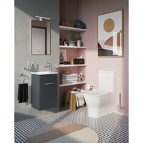 Vonios baldų komplektas MIA Vitra 40cm, blizgios antracito spalvos