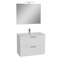 Vonios baldų komplektas MIA Vitra 80cm blizgios baltos spalvos