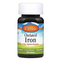 Carlson Labs Chelated Iron 27 mg 100 tab