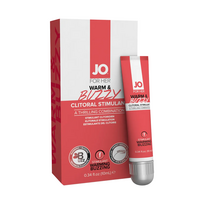 Šildantis ir dilkčiojantis klitorio stimuliatorius "JO Warm & Buzzy" - 10 ml