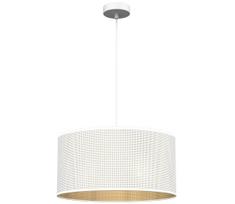 Pakabinamas sietynas LOFT SHADE 1xE27/60W/230V d. 40 cm baltas/aukso