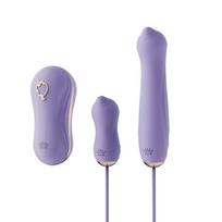 Vibratoriaus- Klitorio stimuliatoriaus rinkinys "Unicorn" – Violetinis (galima rinktis spalvą)