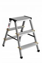 Dvipusės buitinės kopėčios 2x3 laipteliai 150kg AW23026 AWTOOLS